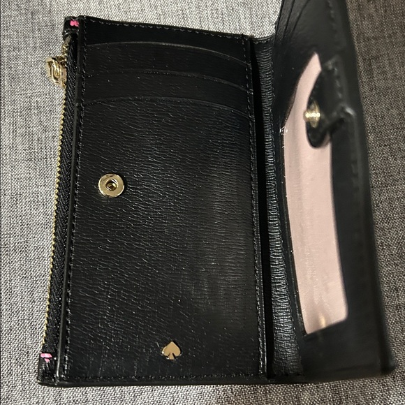 Kate Spade Sylvia Meadow Black Floral Slim Women's Wallet - Picture 11 of 11